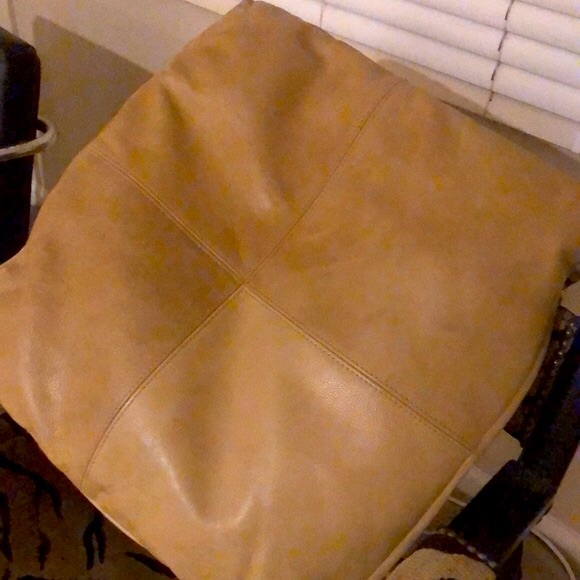 Bloomingdales Custom Pillow Leopard Tapestry Front & Carmel Leather Back - Picture 3 of 3